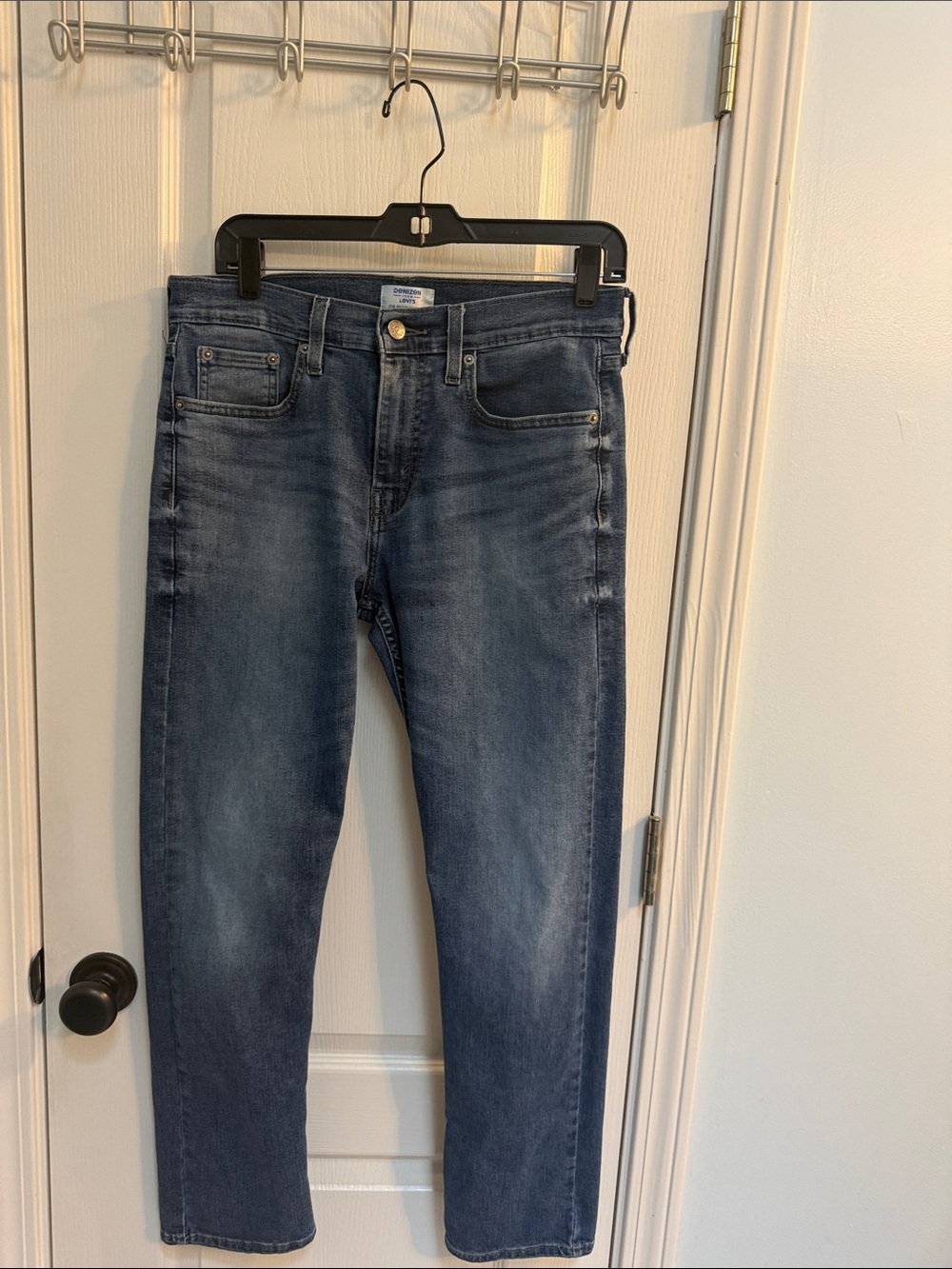 Denizen from Levi's Men's Straight-Leg Jeans in Medium Blue Wash
